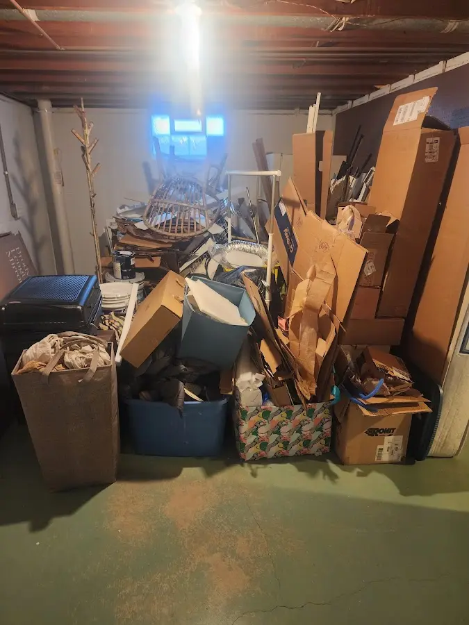 Roll-off dumpster container at job site for Construction Dumpster Rental in Onondaga